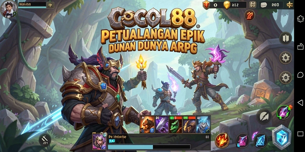 Tampilan gameplay menakjubkan COCOL88 saat beraksi dalam pertempuran ARPG.