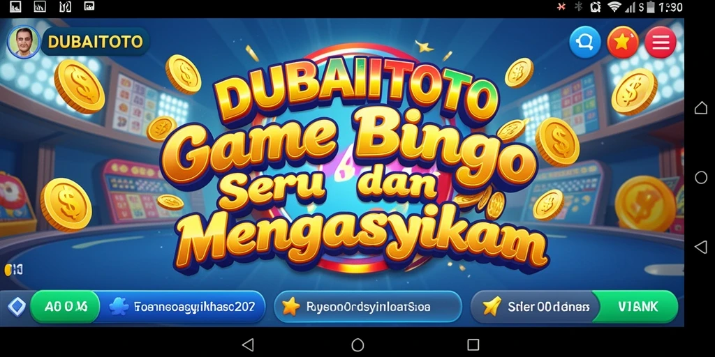 Screenshot DUBAITOTO menunjukkan gameplay seru dari Bingo.