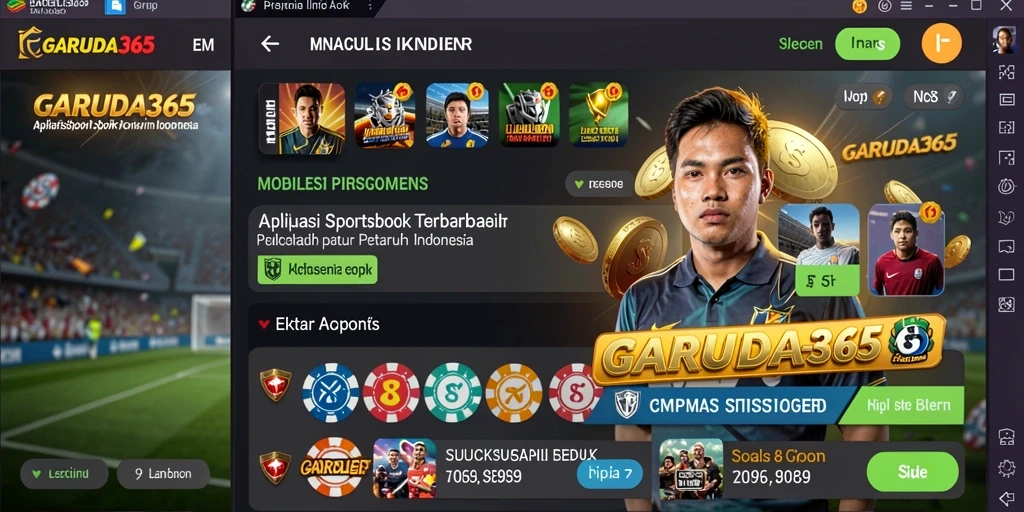 Tampilan gameplay GARUDA365 dengan taruhan olahraga yang dinamis.