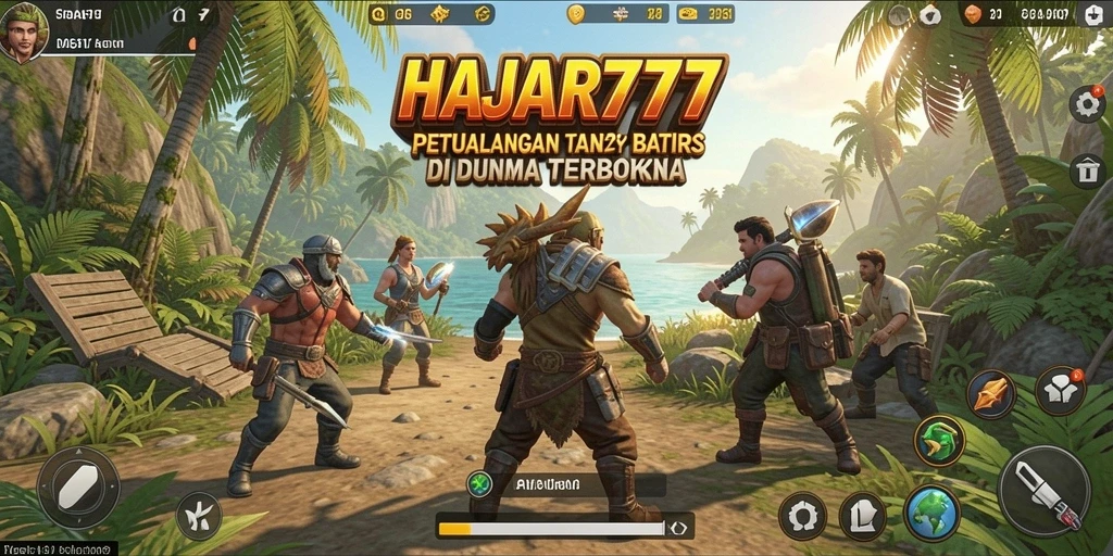 Menggambarkan dunia terbuka yang luas dalam HAJAR777.