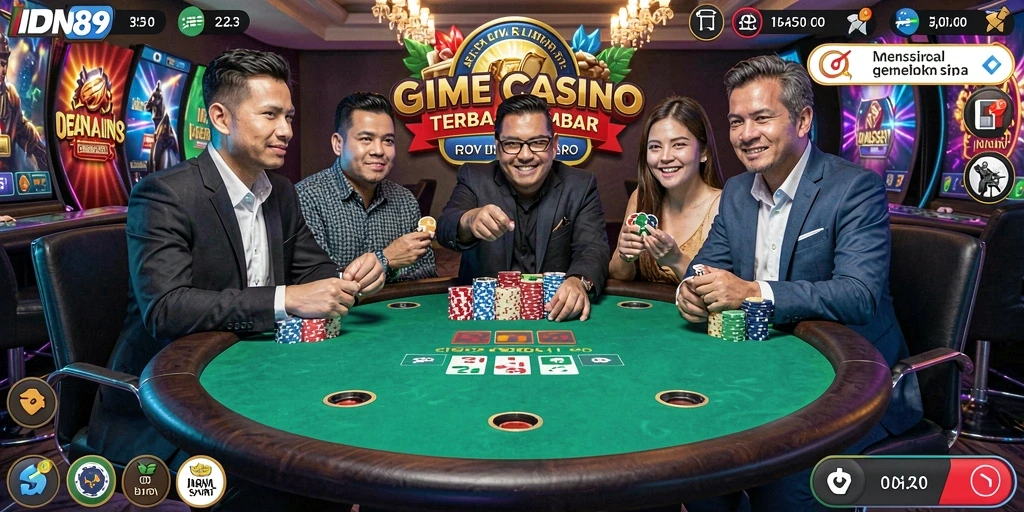 Tampilan gameplay Live Casino yang menarik dan interaktif di IDN89.