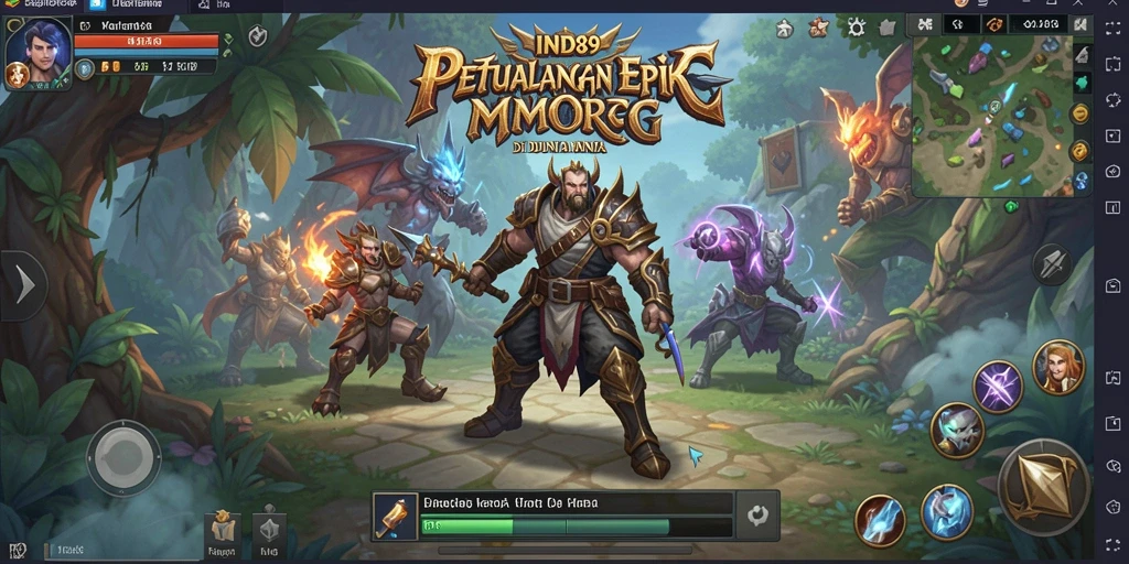 Screenshot menunjukkan aksi seru dalam bermain MMORPG IND89.