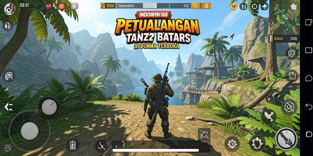 Screenshot gameplay INDOWIN168 yang menunjukkan dunia terbuka yang menakjubkan.