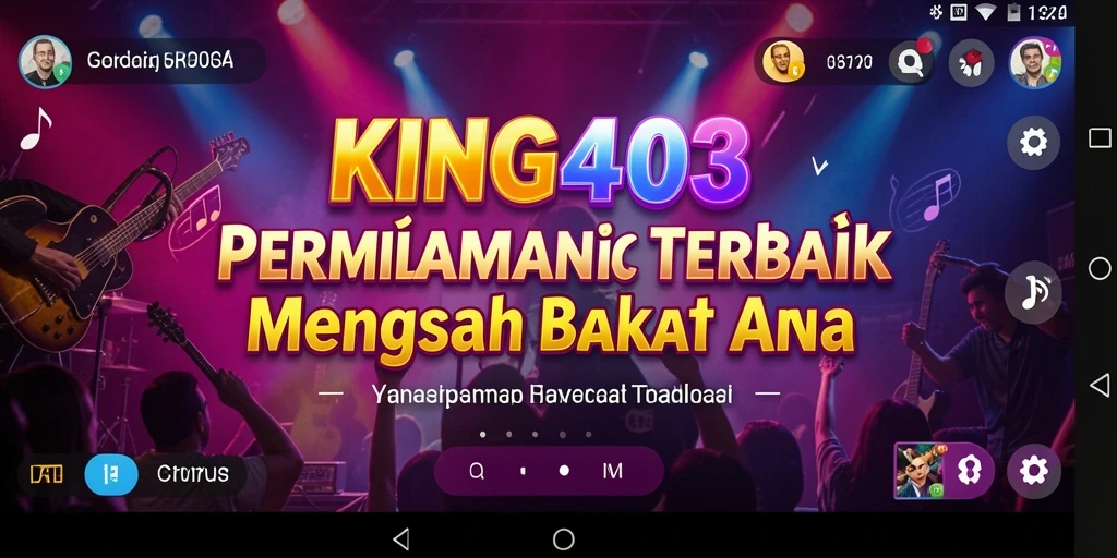 Tampilan gameplay menarik dari KING403 dengan berbagai mode permainan musik.