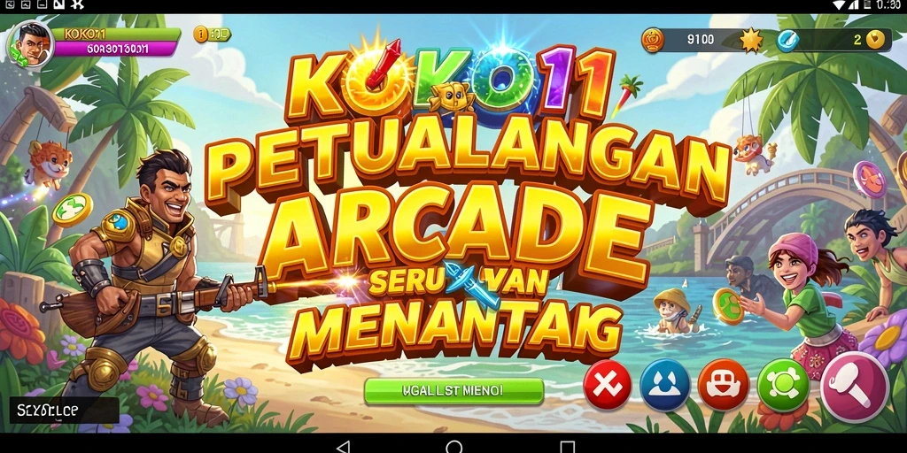 Tampilan gameplay seru dan penuh warna dari KOKO11.