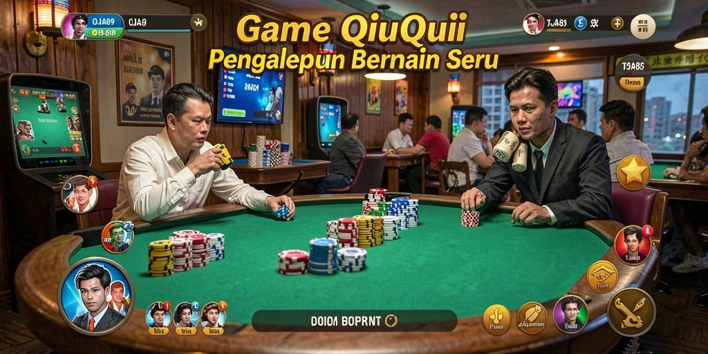 Tampilan menarik gameplay QiuQiu OJA89 yang menyenangkan.