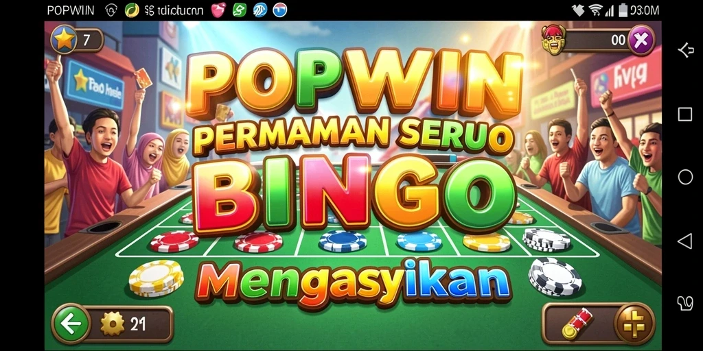 Tampilan gameplay seru POPWIN saat bermain Bingo.
