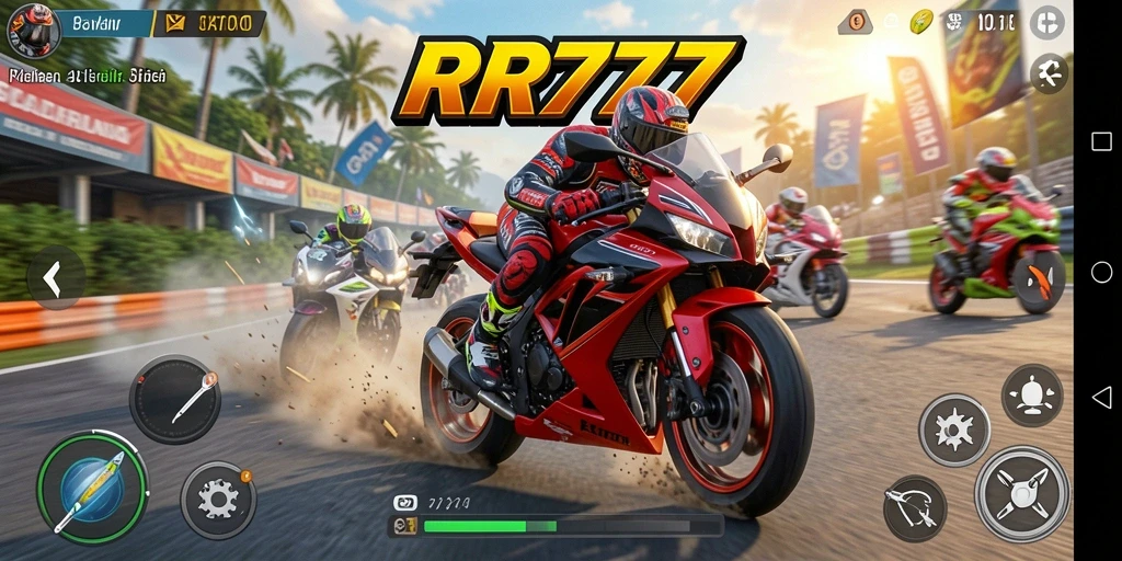 Gameplay seru balapan motor dengan grafis menawan.
