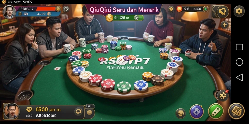 Tampilan gameplay QiuQiu yang mendebarkan di RSNVIP7.