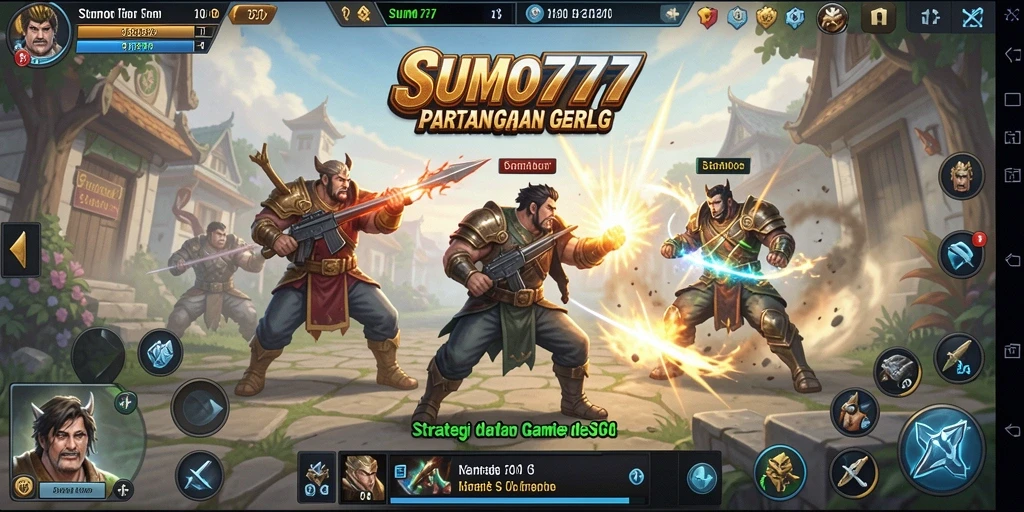 Tampilan menarik dari gameplay SUMO777 yang seru.
