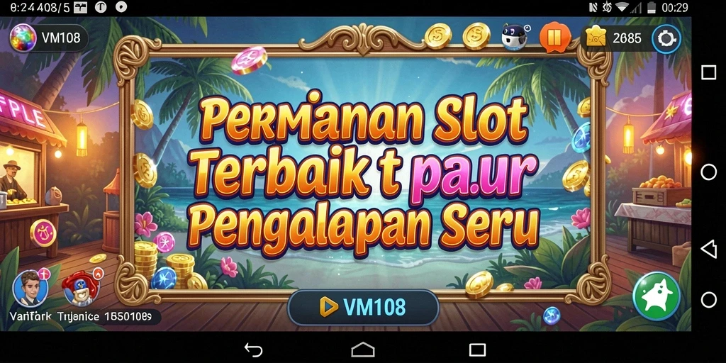 Screenshot gameplay VM108 menampilkan keseruan bermain slot.